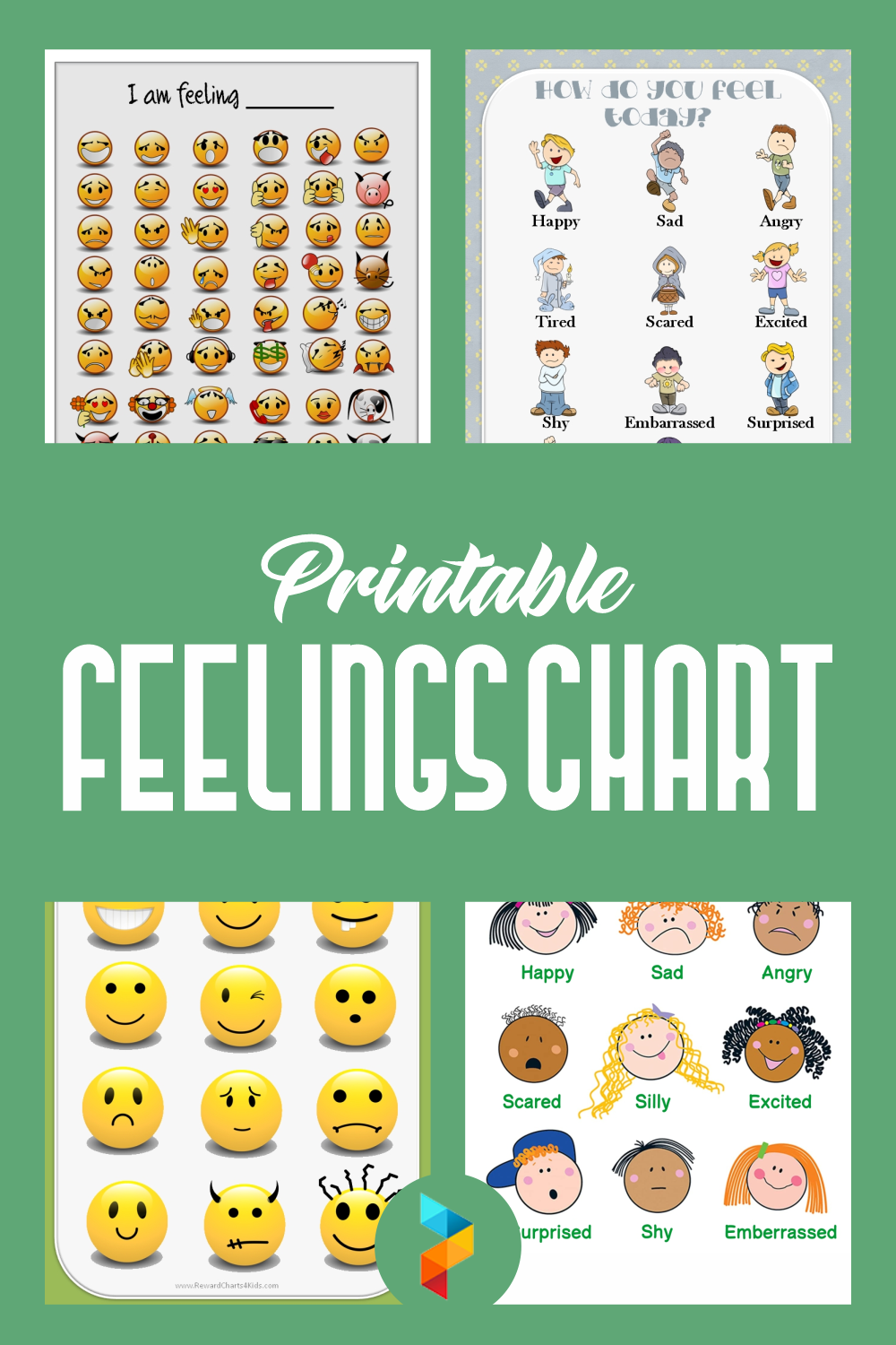 10 Best Printable Feelings Chart Printablee Feelings Chart Eroppa