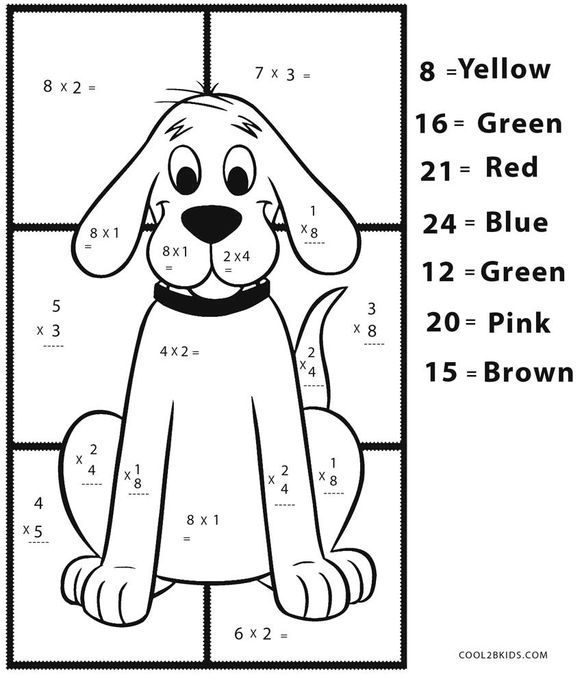10 Free Math Coloring Worksheets Worksheets Decoomo