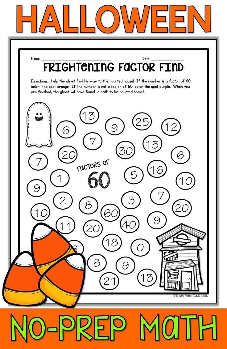 10 Halloween Math Worksheets Worksheets Decoomo