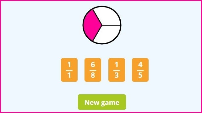 100 Math Fraction Games ONLINE Practice
