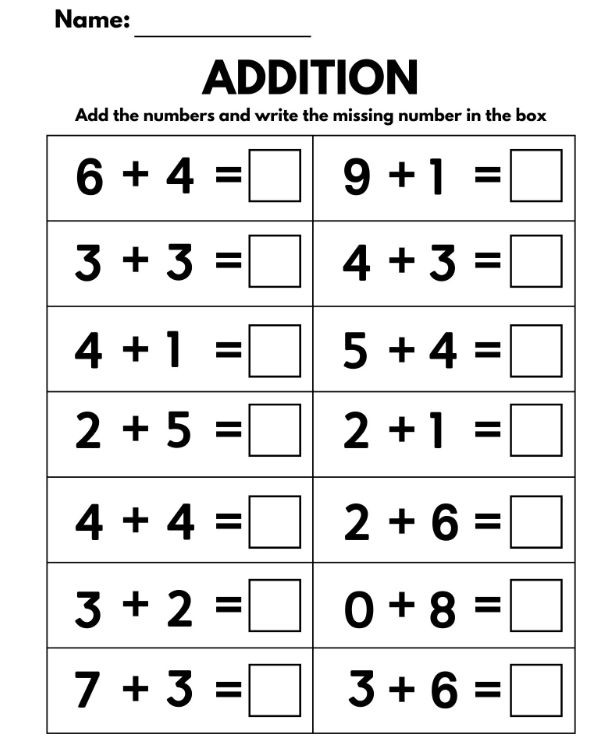 100 Printable Addition Worksheets For Kids Of All Ages Mathematics