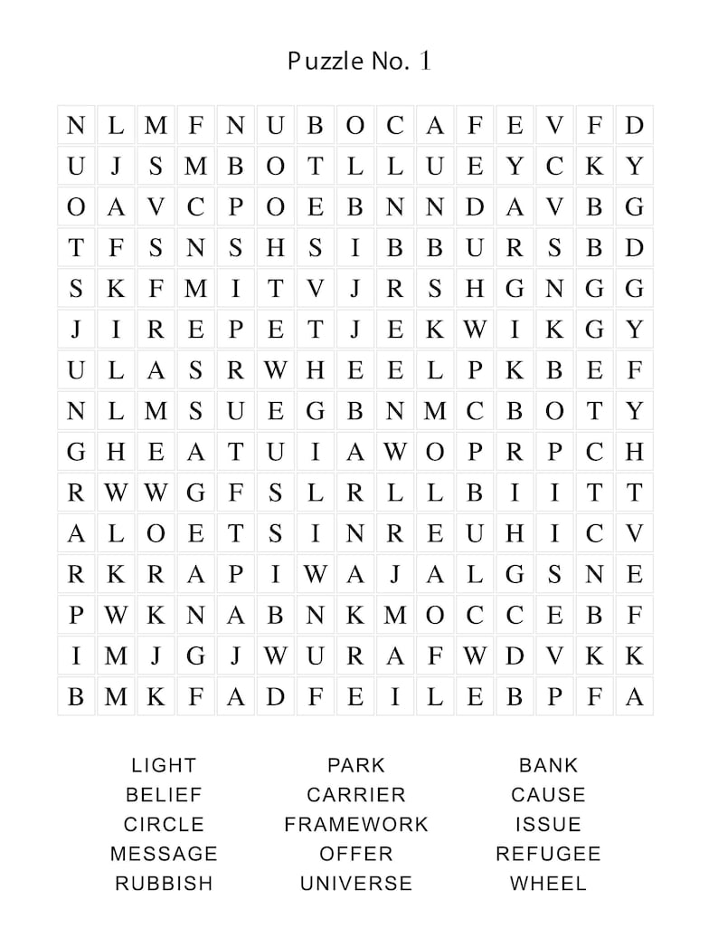 free printable picture search puzzles