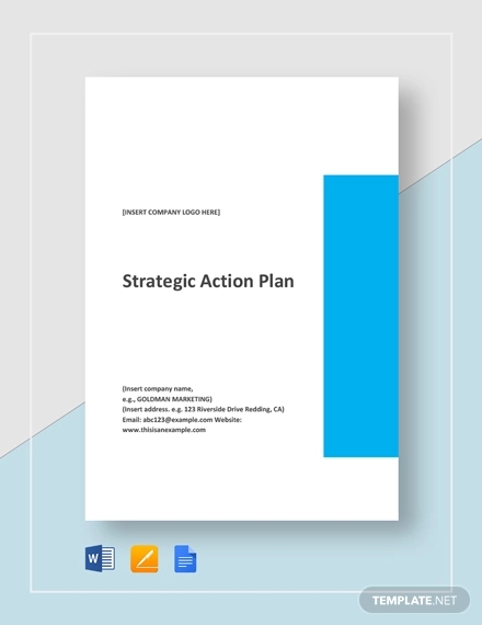 12 One Page Strategic Plan Templates PDF Word