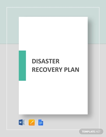 disaster recovery plan sample template