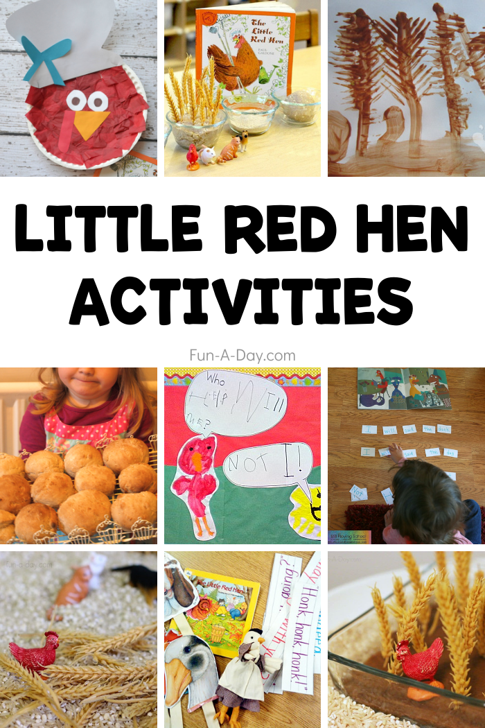 little red hen free printable activities
