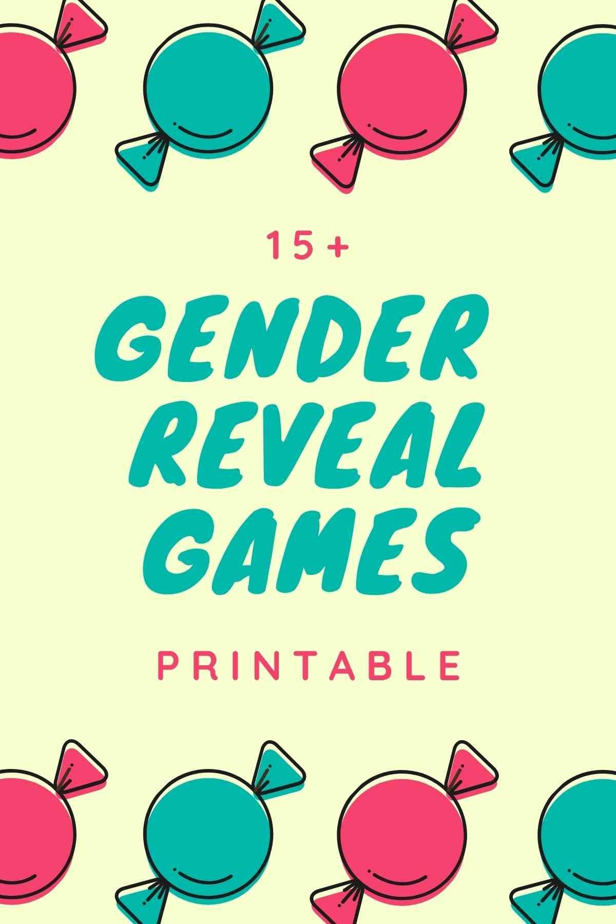 15 Best Gender Reveal Games Printable Fun Party Pop