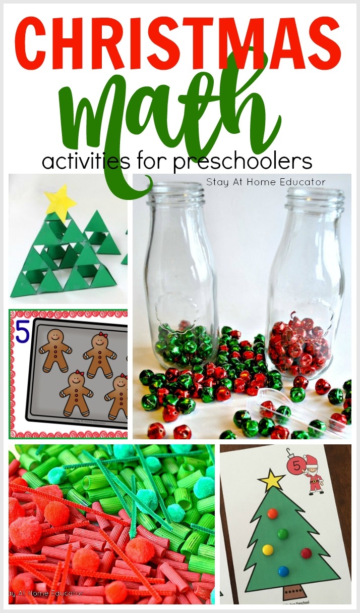 15 Christmas Math Activities For Preschoolers Stay At Home Educator