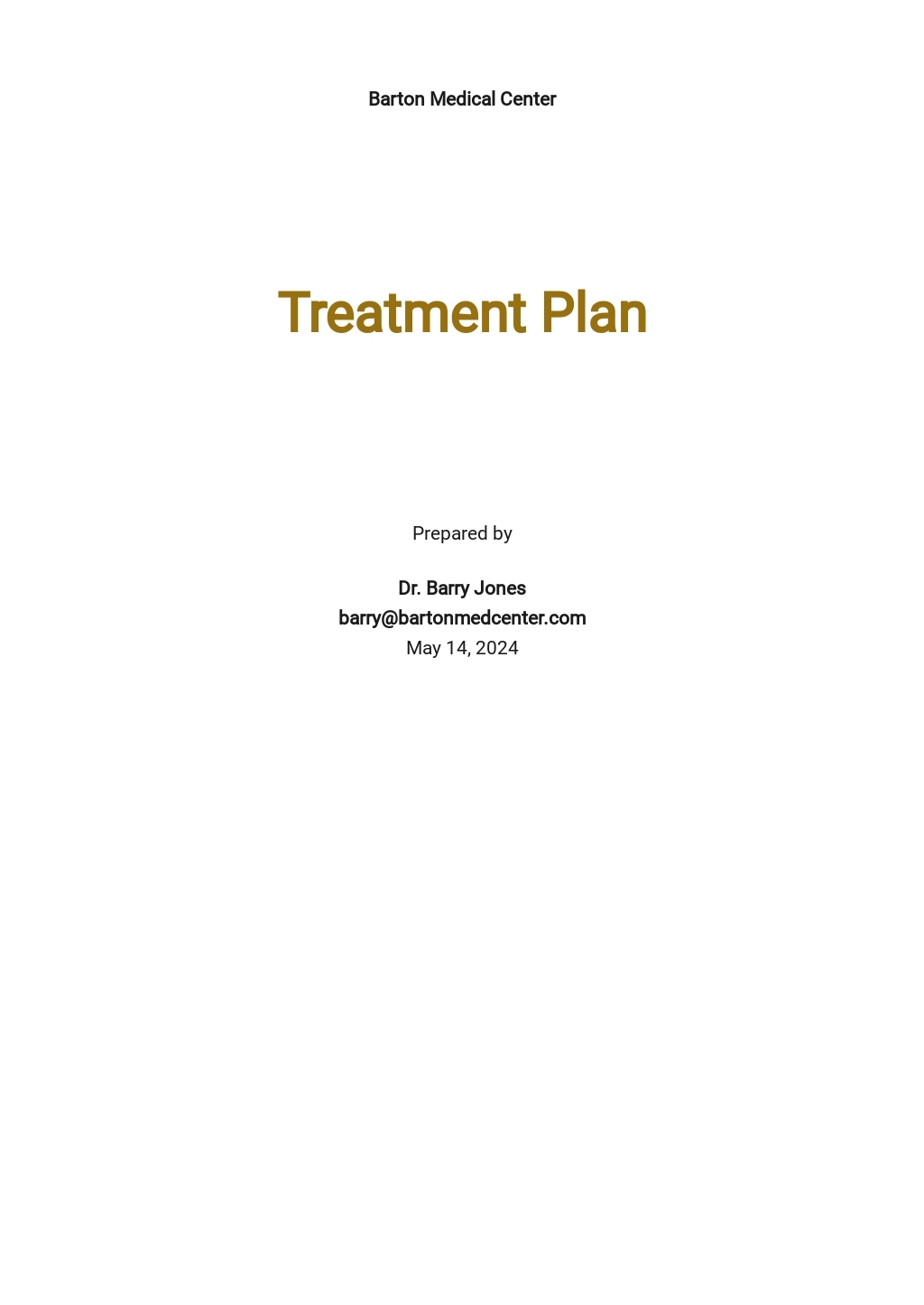 15 FREE Treatment Plan Templates Edit Download Template