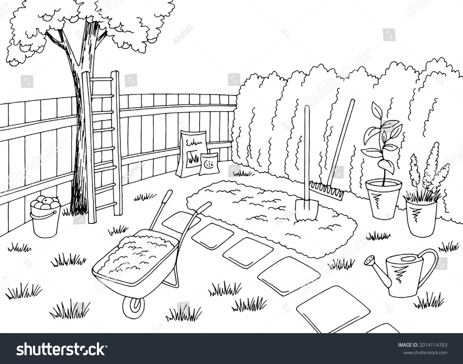 157 804 Fruit Garden Drawing Images Stock Photos Vectors Shutterstock
