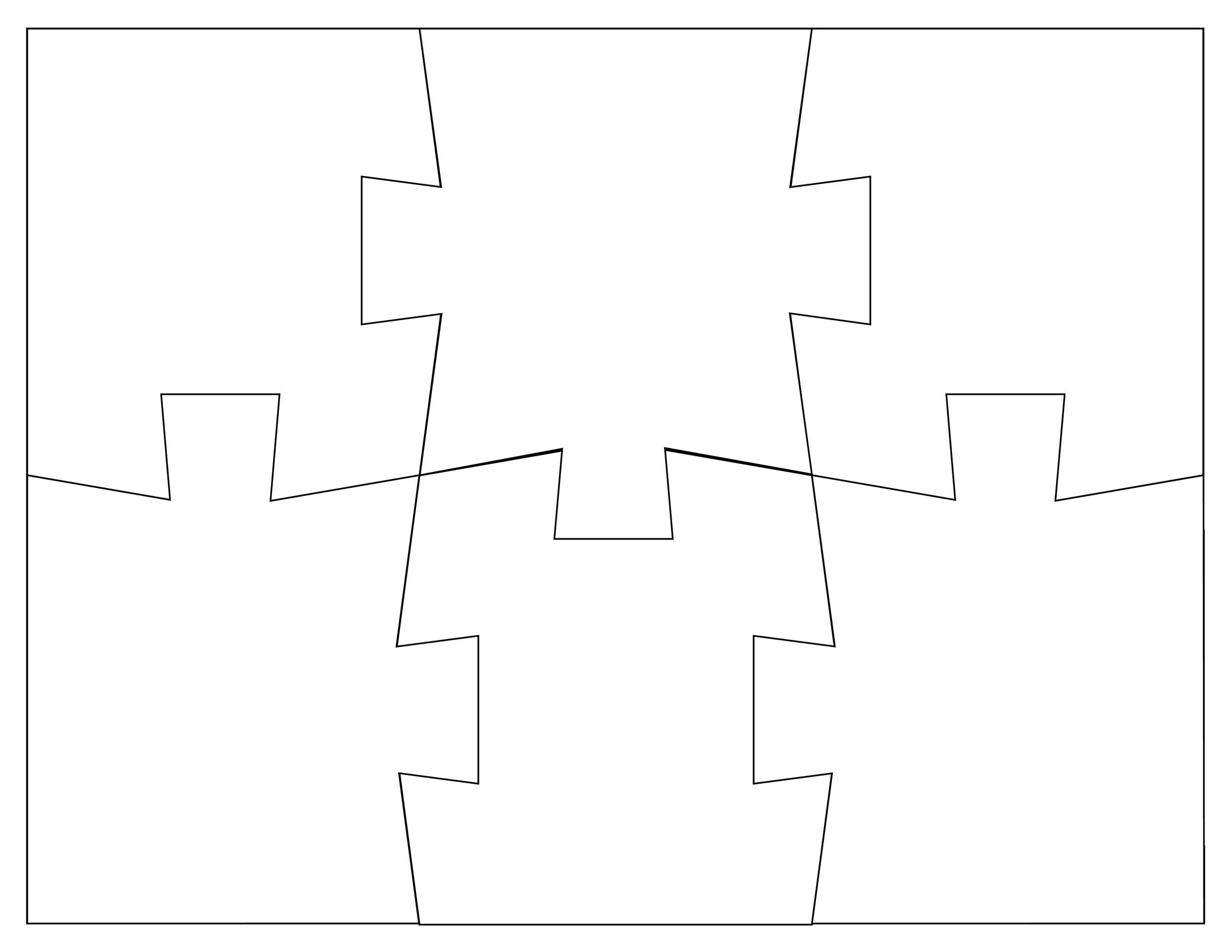 blank 9 piece puzzle template