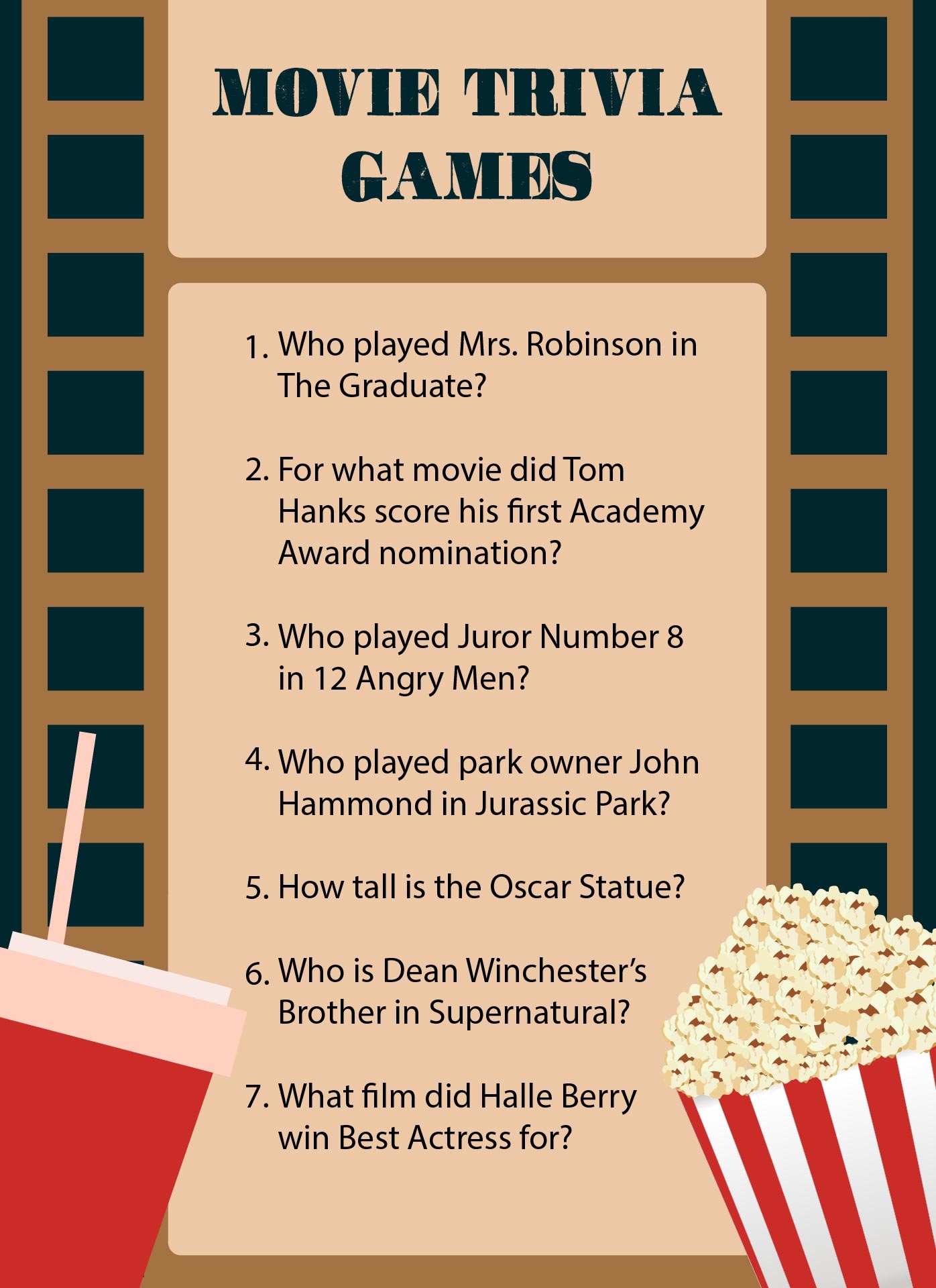 1963 Trivia Questions And Answers Printable