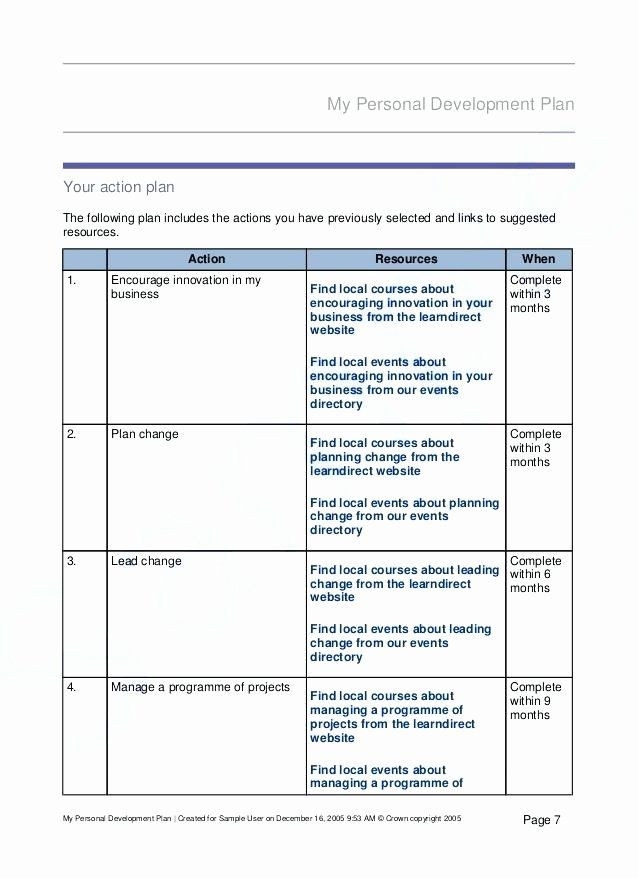 20 Five Year Career Plan Template Simple Template Design
