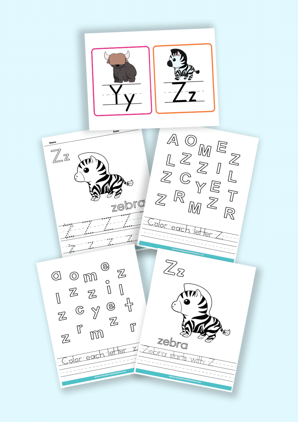letter z printable activities