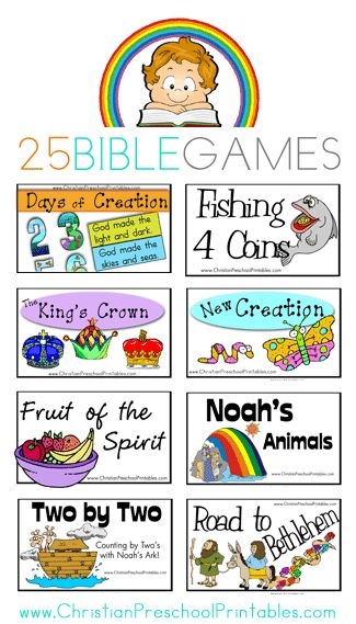 free printable bible games for children