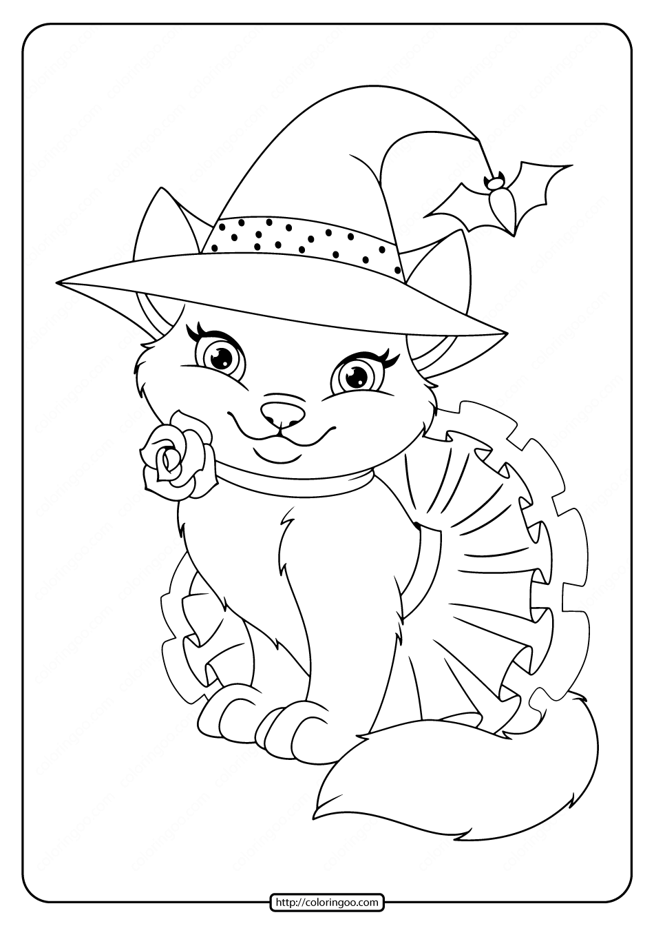 23 Cute Printable Cat Coloring Pages