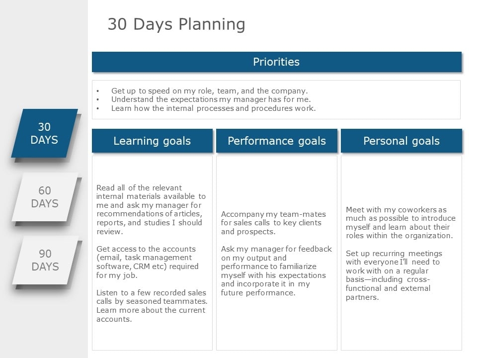 30 60 90 Day Sales Plan Template Free Nisma Info