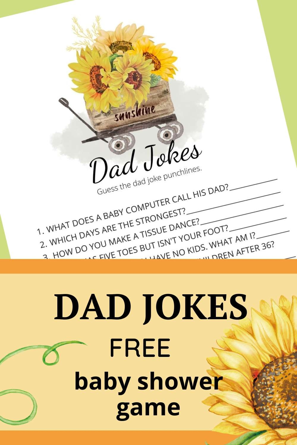 free printable baby shower games floral