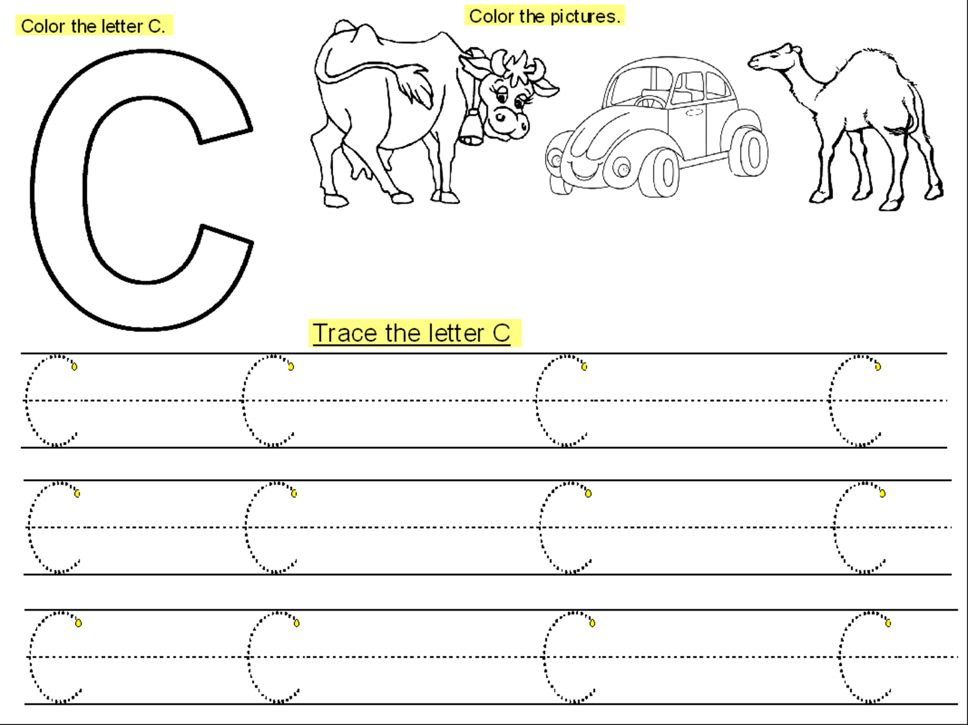 30 Letter C Printable Worksheets Worksheets Decoomo