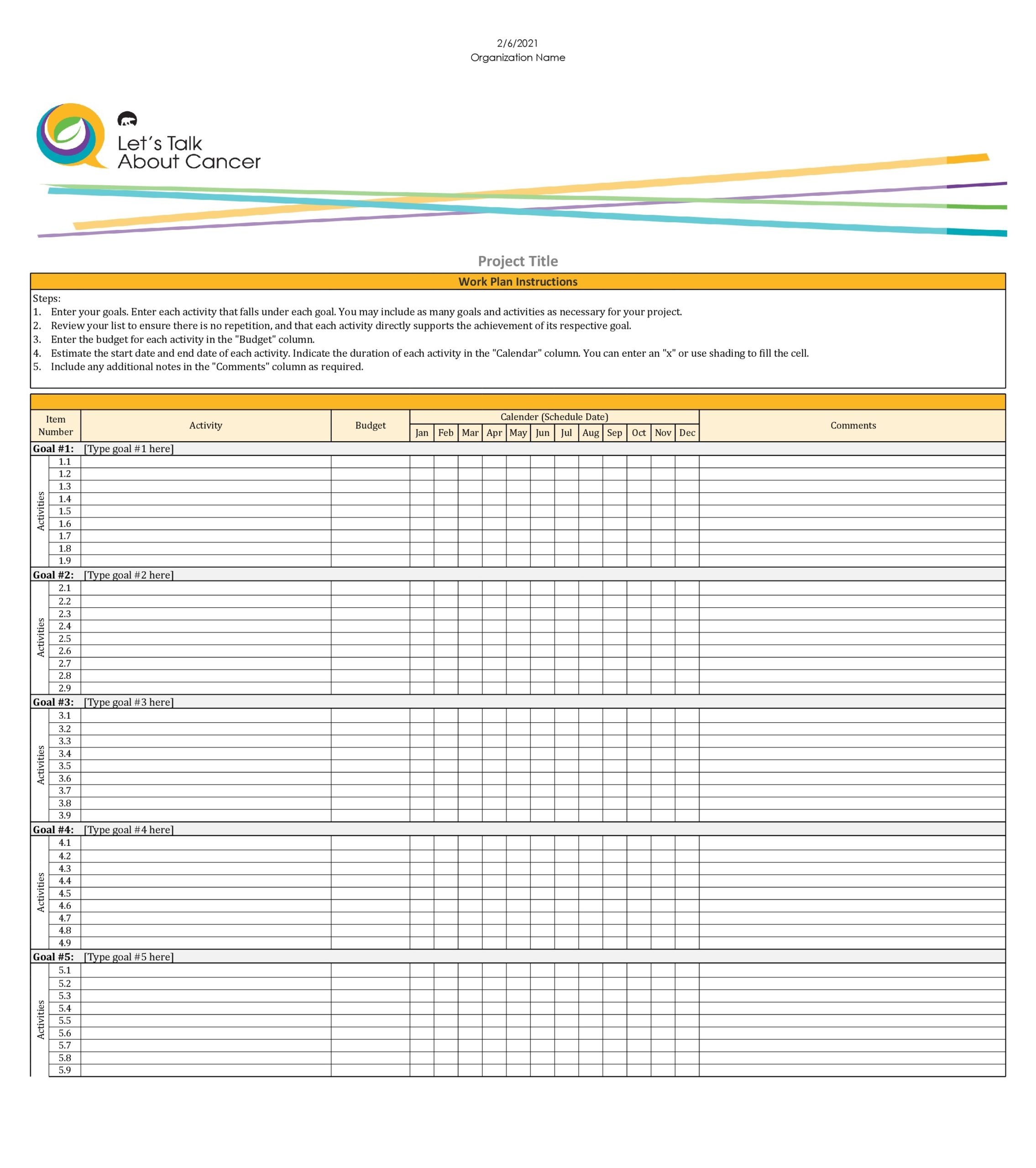 30 Simple Work Plan Templates For Any Project