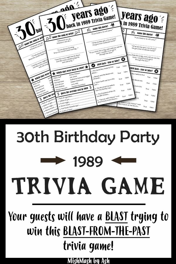 30th Birthday Games Printable Free Free Templates Printable