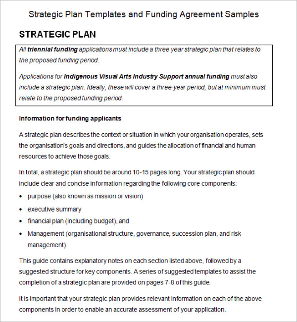 35 Best Strategic Plan Templates Free Word PDF Sample Formats