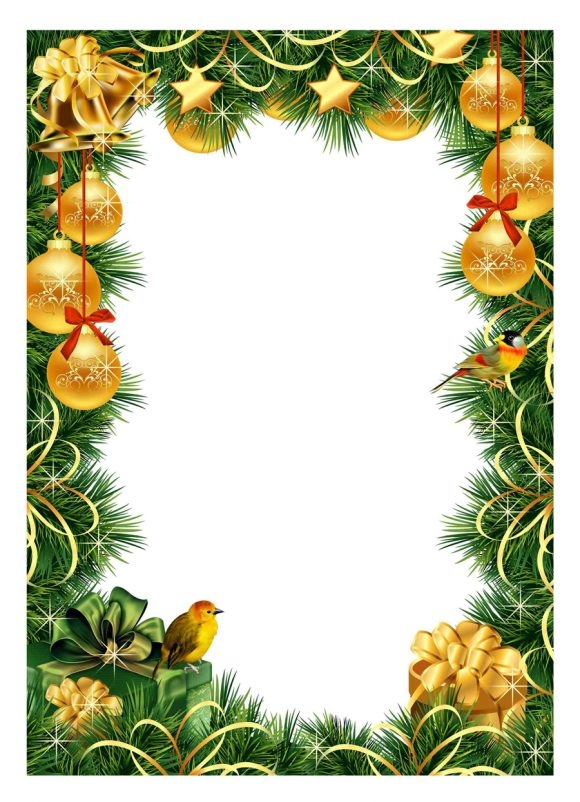 35 FREE Christmas Borders And Frames PrintableTemplates