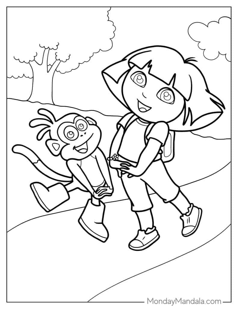 dora the explorer printable activities