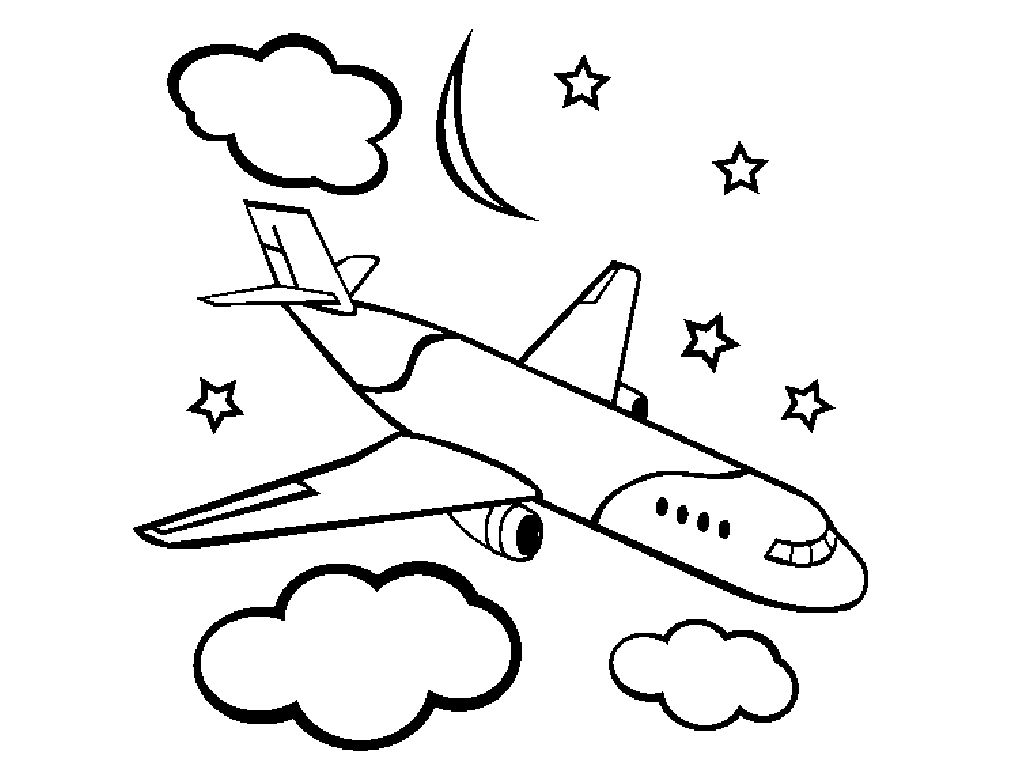  5 Free Printable Airplane Coloring Pages Paling Update