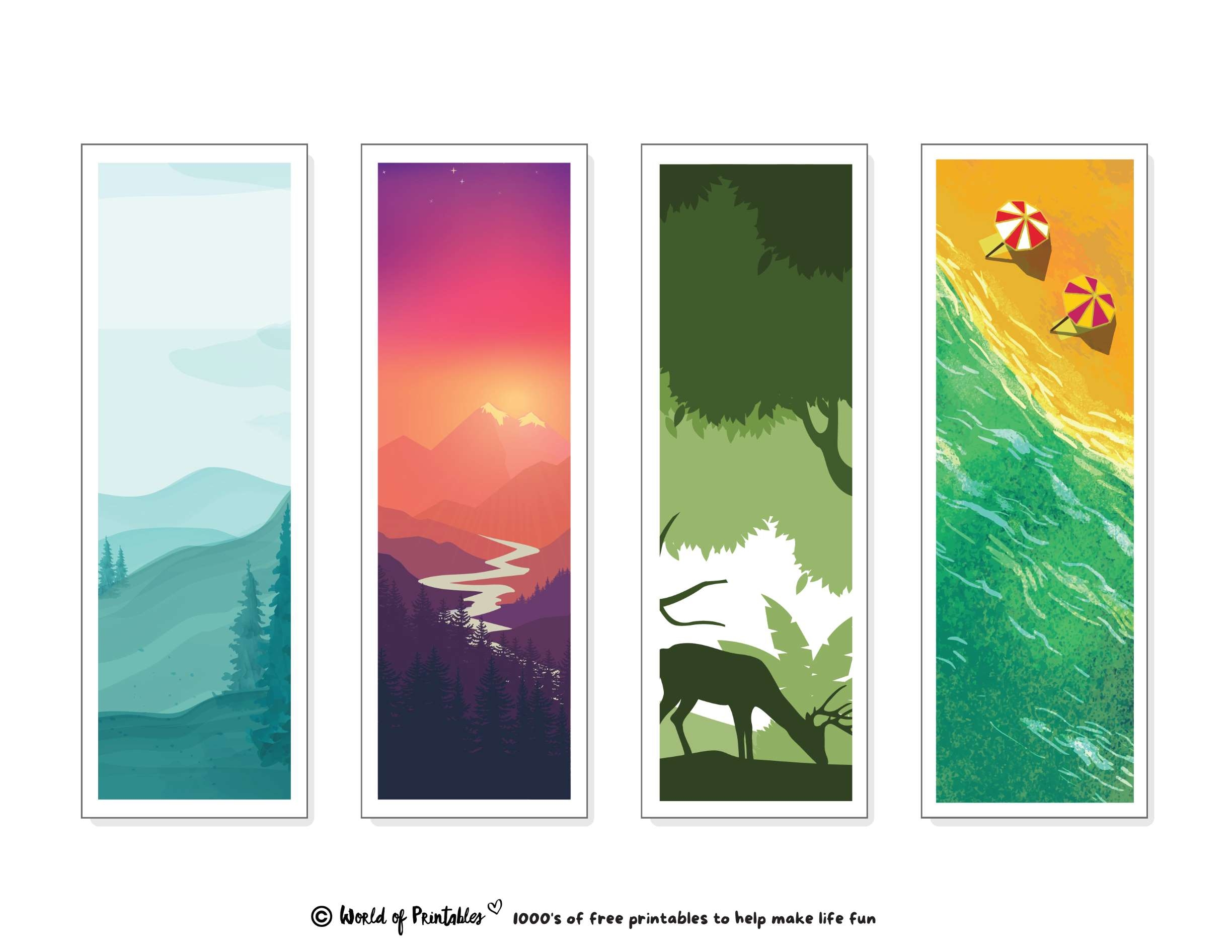 50 Cool Bookmarks To Print For Free World Of Printables