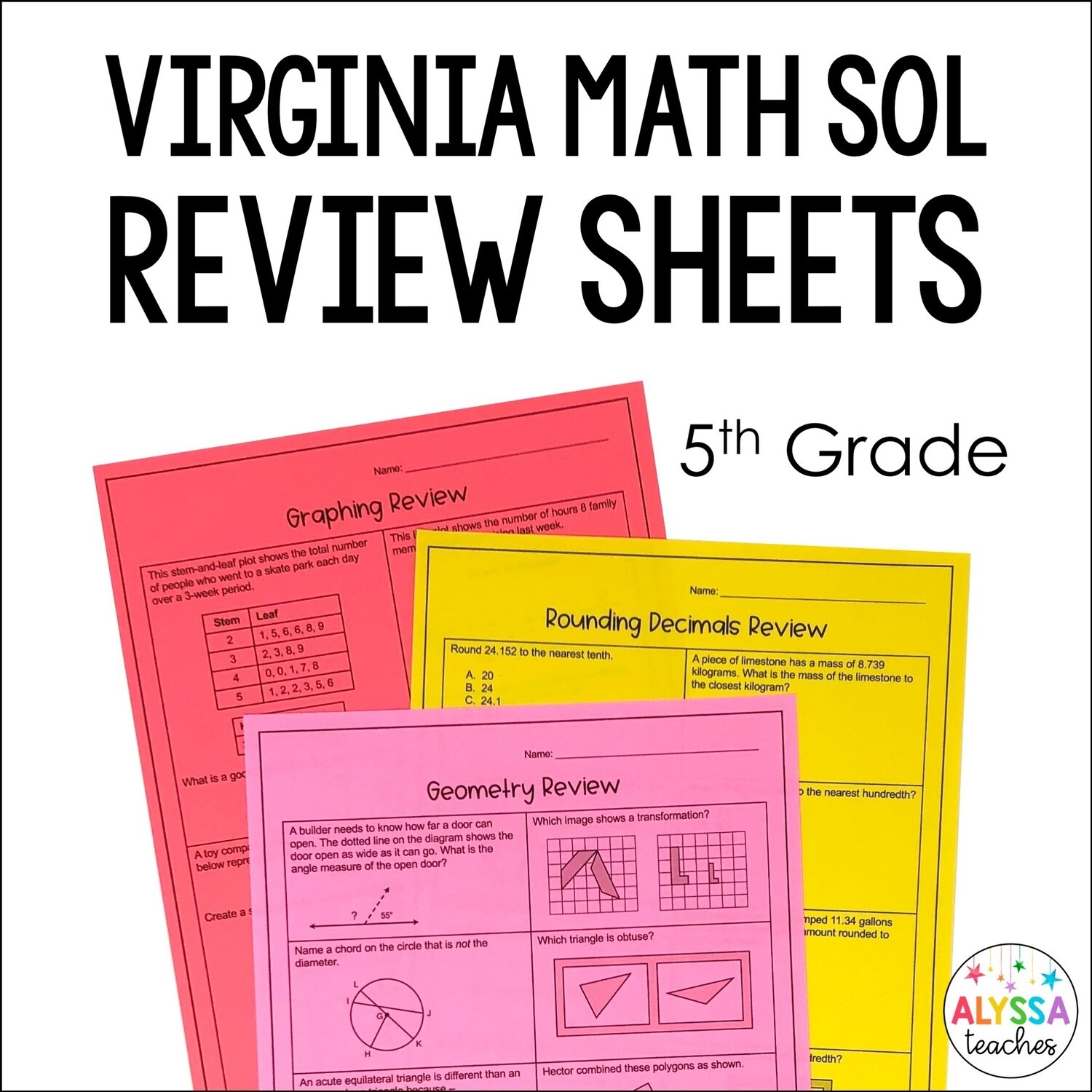 5th Grade Daily Math Spiral Review 44 OFF Worksheets Library