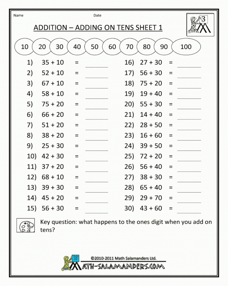5Th Grade Math Worksheets Place Value Printable Worksheets Math 