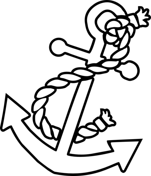 6 Best Images Of Printable Pictures Of Anchors Anchor Cross Anchor 