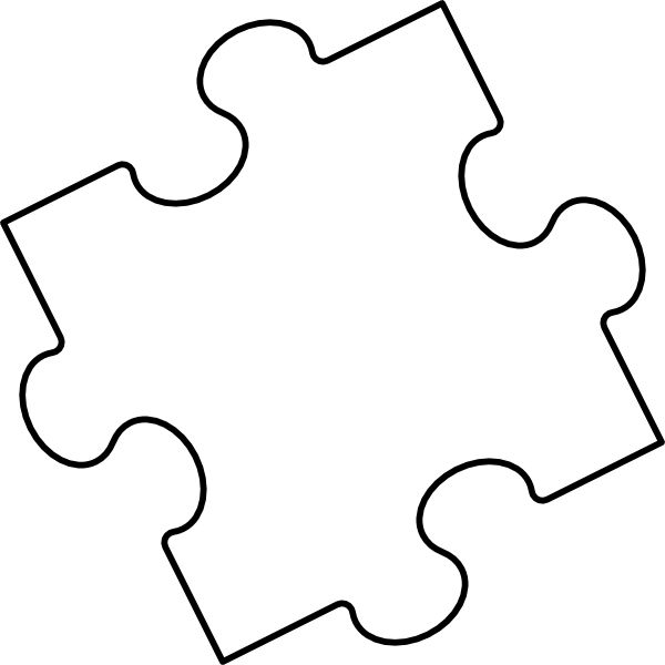 6 Piece Puzzle Template ClipArt Best