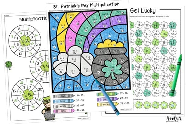 st patrick's day math worksheets