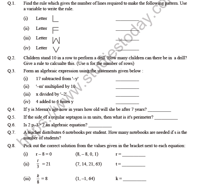 6th Grade Math Equations Worksheets Tessshebaylo