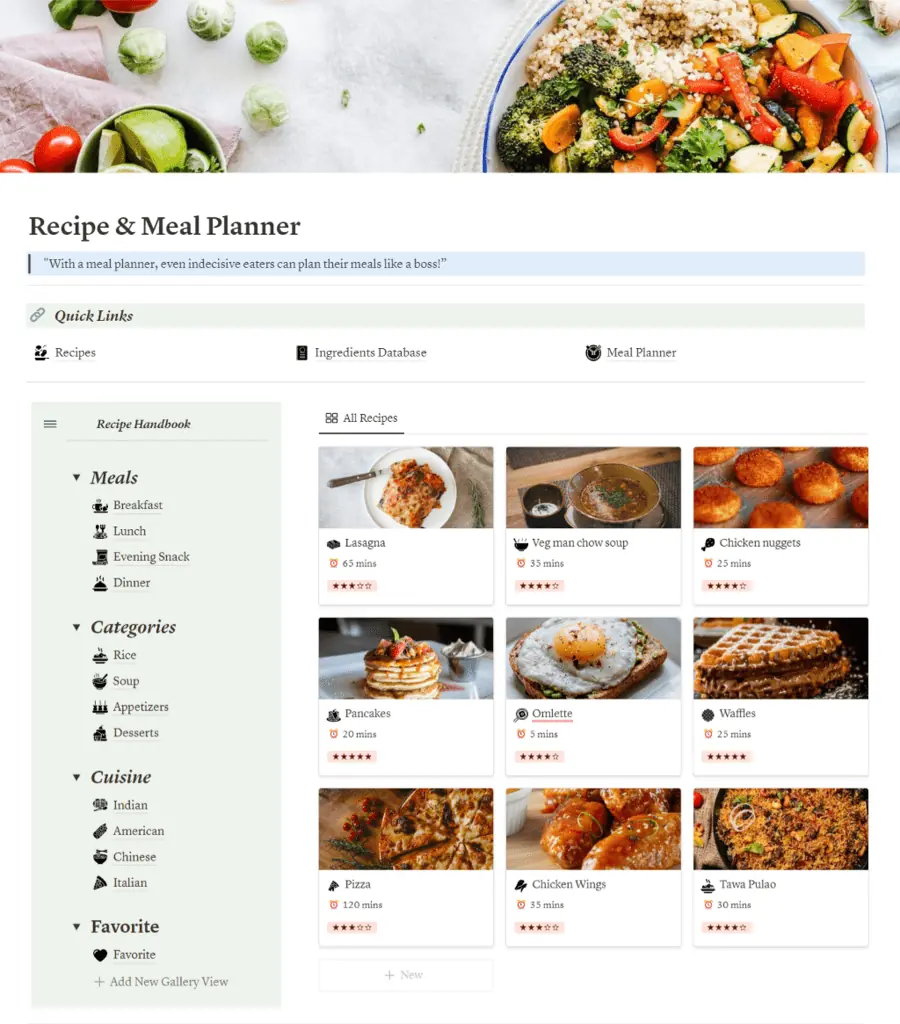 7 Best Notion Recipe Templates For Easy Meal Planning