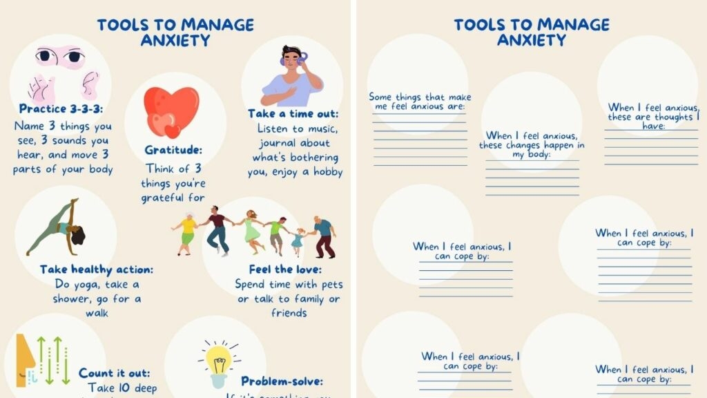 free printable mental health activities worksheets