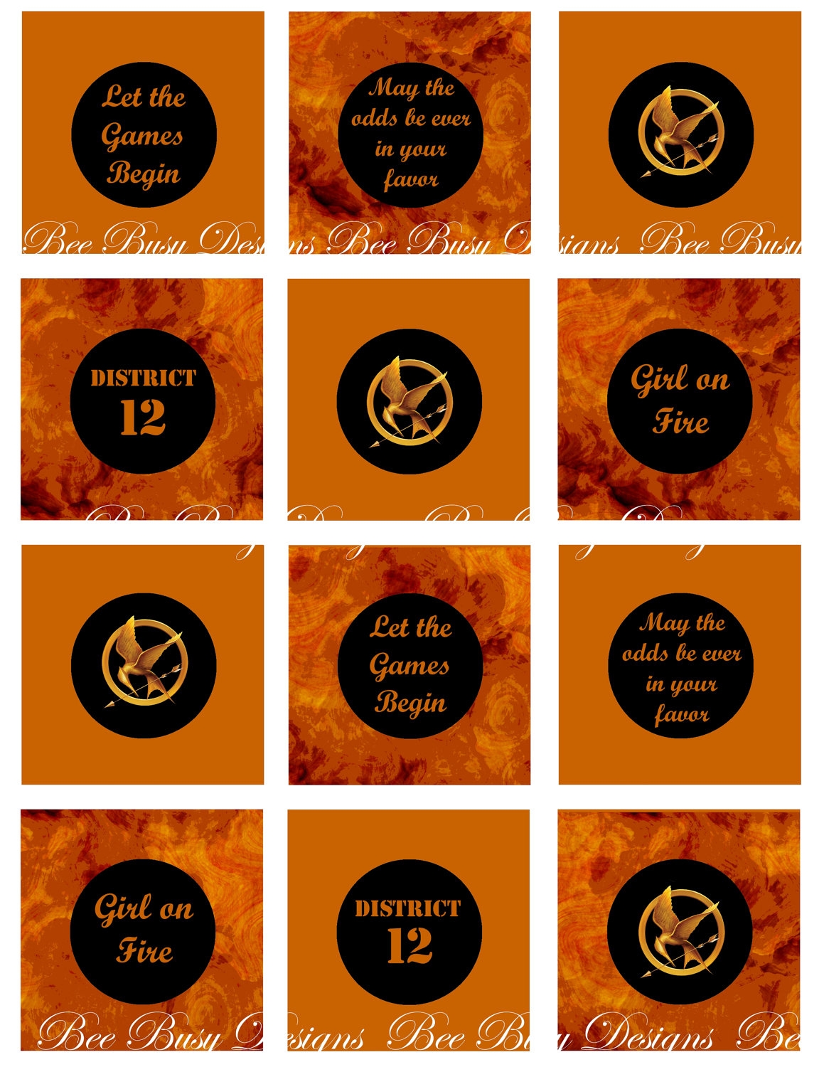 free printable and downloadable hunger games mockingjay