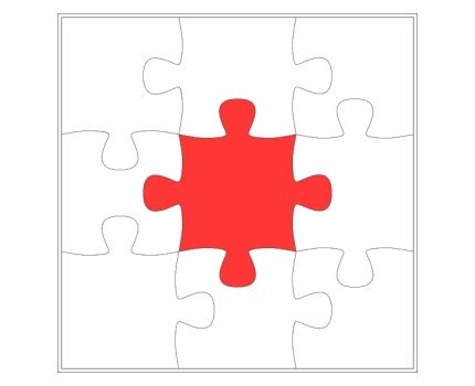 8 Piece Jigsaw Puzzle Template ClipArt Best