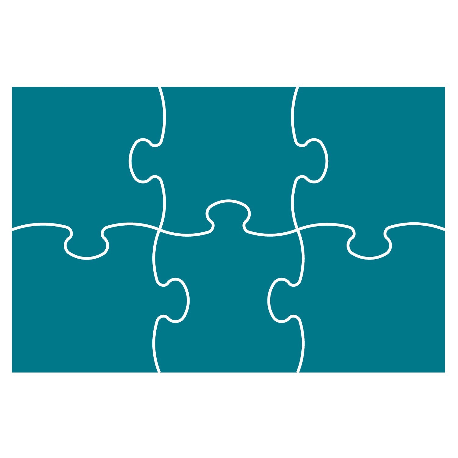 8 Piece Jigsaw Template ClipArt Best