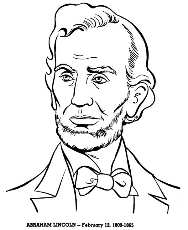 free printable picture of abraham lincoln