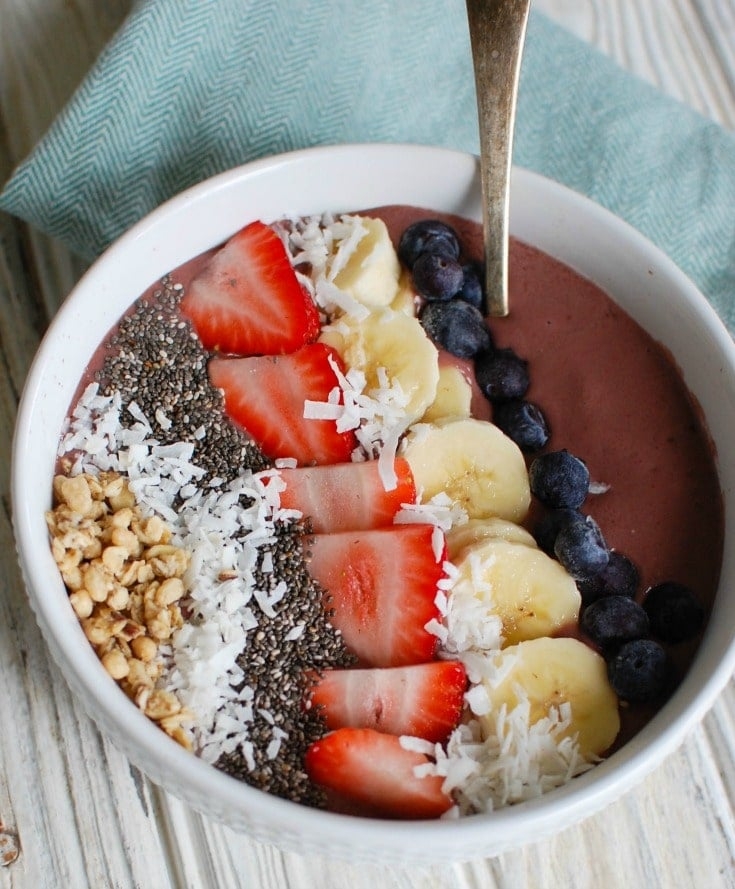 Acai Fruit Smoothie Bowl A Cedar Spoon