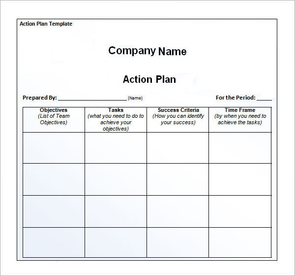 action plan template pdf