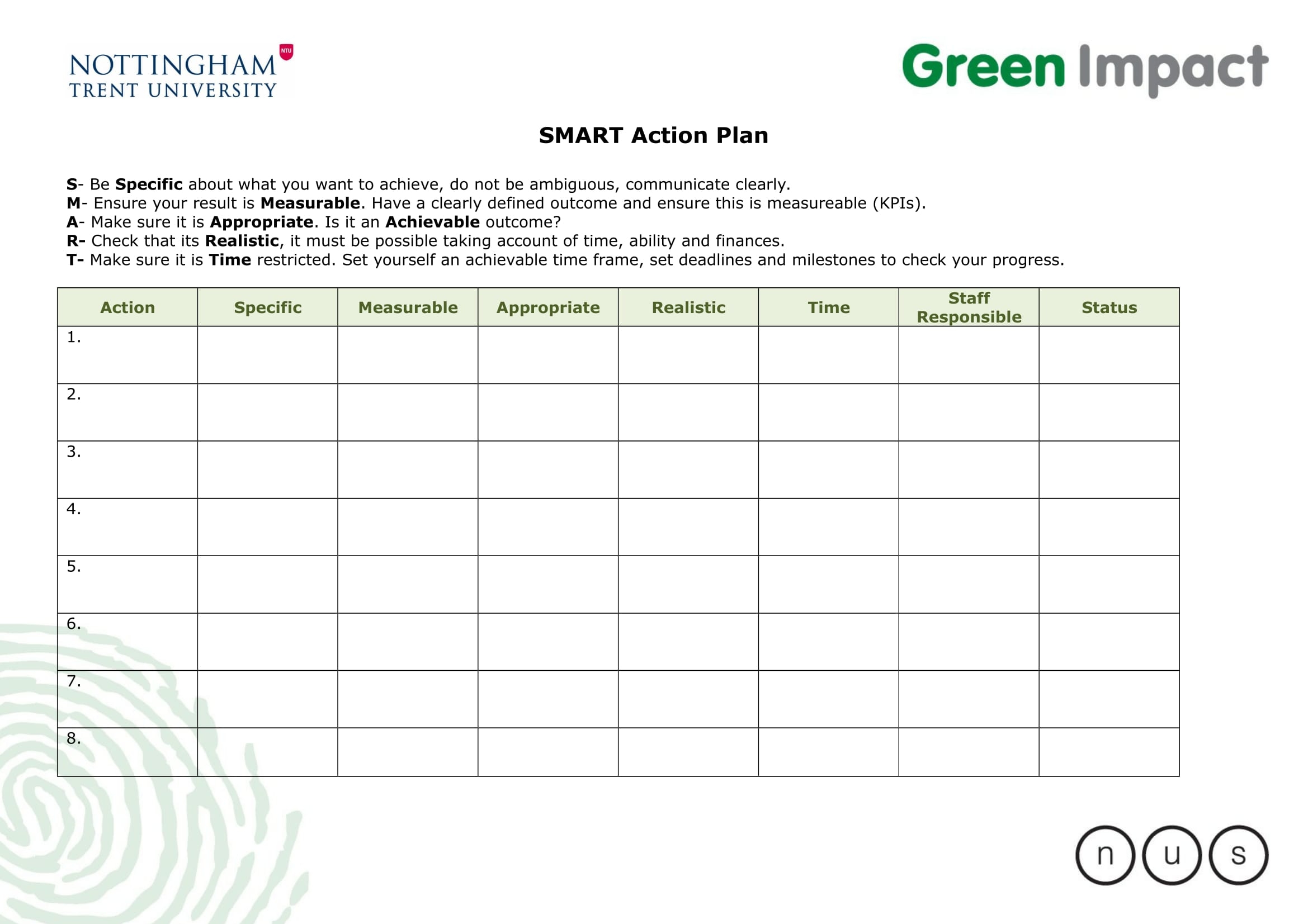 Action Plan Templatedoc Smart Action Plan Action Plan Template Porn 
