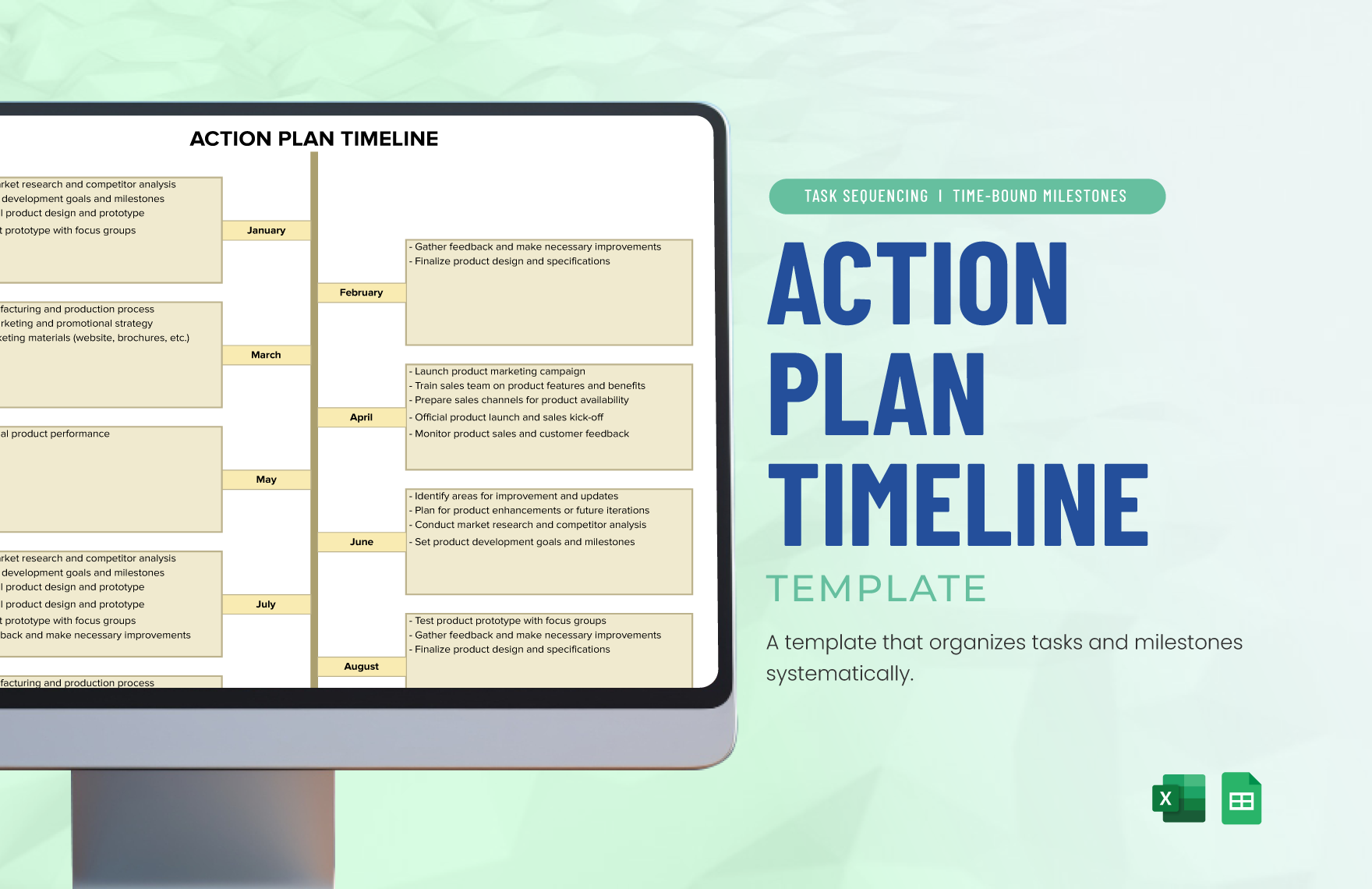 Action Plan Timeline Template In Excel Google Sheets Download 
