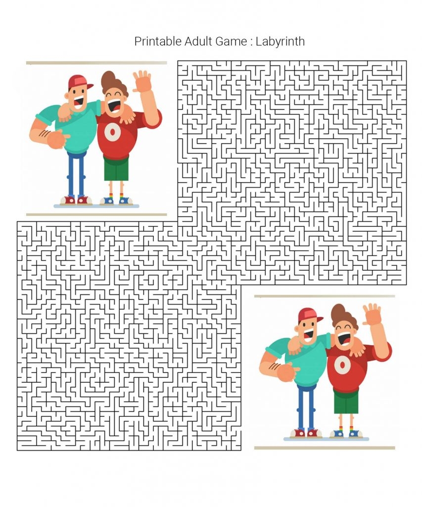 free printable activity pages for adults
