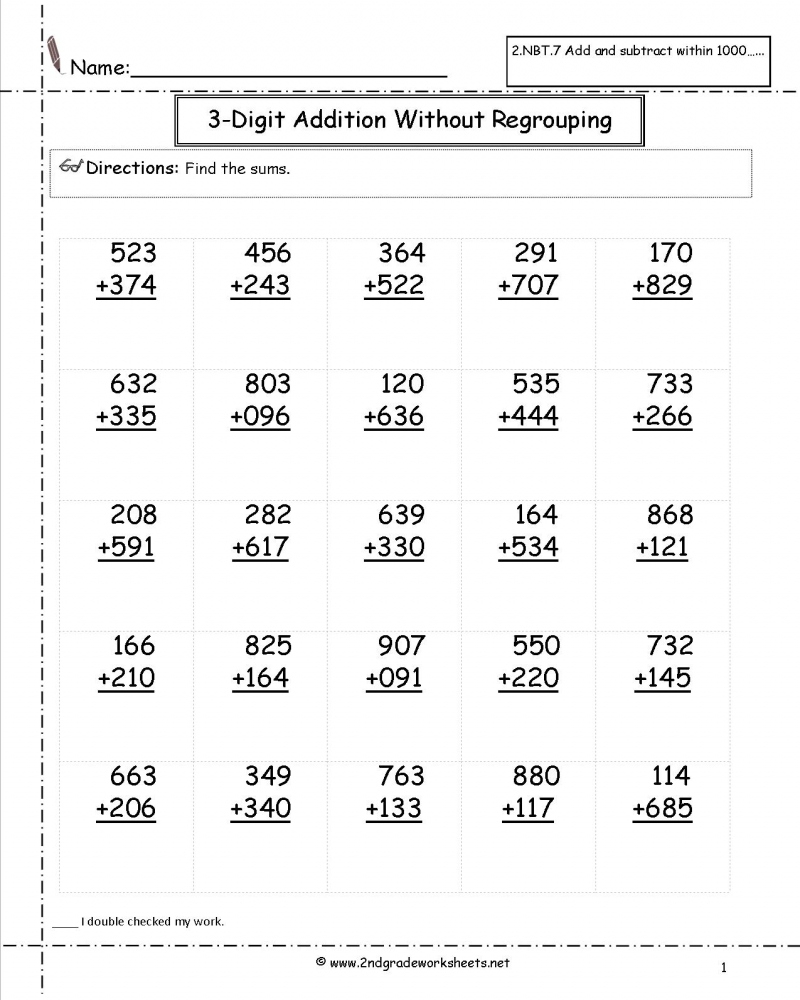 grade 2 math worksheet