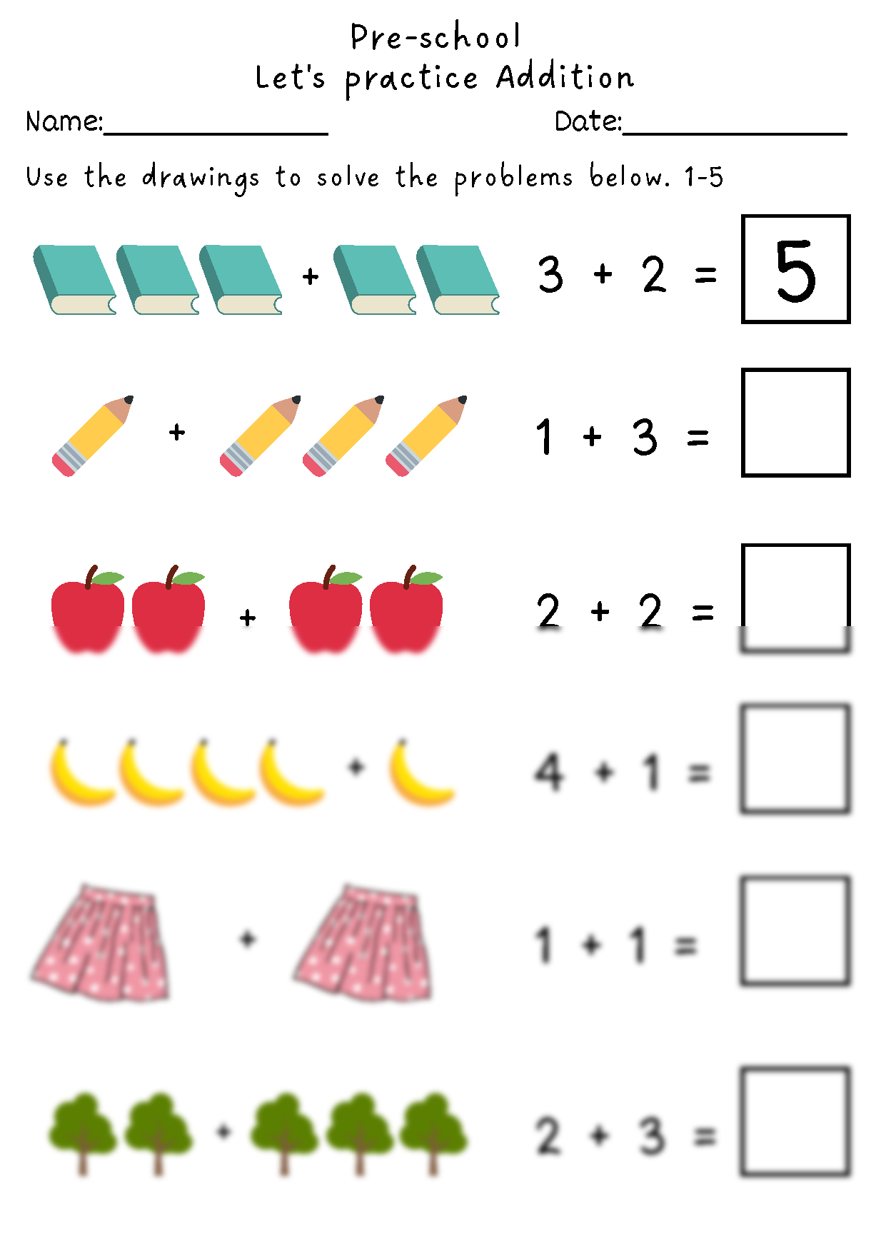 Addition Worksheets Planning Playtime Worksheets Library