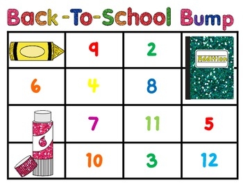 free printable additon games up to 10