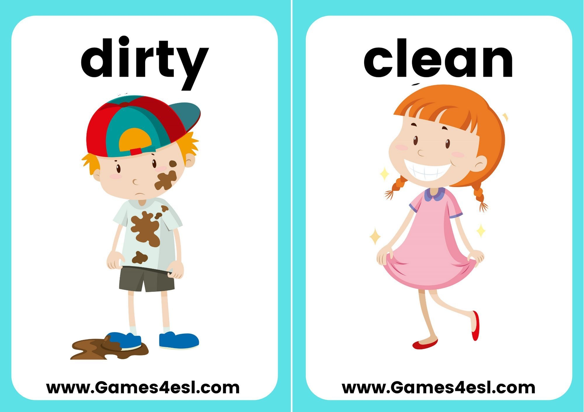 Adjectives Flashcards Printables Free Kids Flashcards Printable